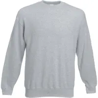 Fruit Of The Loom Heren Set-In Belcoro garen Sweatshirt (Heather Grijs)