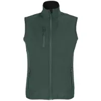 Sols Dames/dames Falcon Softshell gerecyclede bodywarmer (Bosgroen)