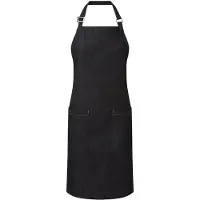 Premier Unisex Volwassenen Biologisch Fairtrade Gecertificeerd Denim Schort (Indigoblauw)