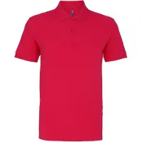 Asquith & Fox Heren Poloshirt met korte mouwen (Heet Roze)