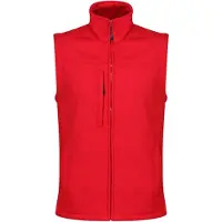 Regatta Heren Flux Softshell Body Warmer (Klassiek rood/grijs)