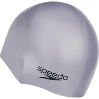 Speedo Unisex Adult 3D Silicone Swim Cap voor volwassenen (Zilver)
