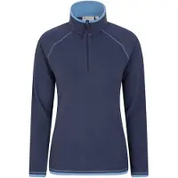 Mountain Warehouse Dames/Dames Montana Half Zip Fleece Top (Marine)