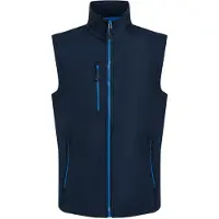 Regatta Heren Navigate Softshell 2-laags bodywarmer (Marine / Frans Blauw)