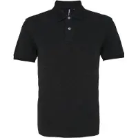 Asquith & Fox Heren Poloshirt met korte mouwen (Zwarte Heide)