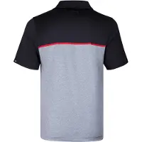 Under Armour Heren Playoff 3.0 gestreept poloshirt (Zwart/Rood/Zwart)