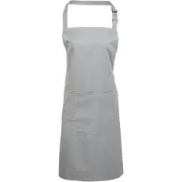 Premier Dames/Dames Kleuren Bipschort Met Zak / Werkkleding (Zilver)