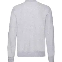 Fruit Of The Loom Heren Klassiek 80/20 Ingezet Sweatshirt (Heide Grijs)
