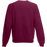 Fruit Of The Loom Heren Raglan Mouwen Belcoro Sweatshirt (Bordeaux)