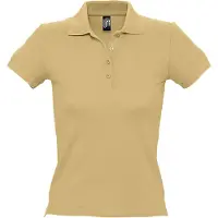 Sols Vrouwen/dames Mensen Pique Korte Mouw Katoenen Poloshirt (Zand)