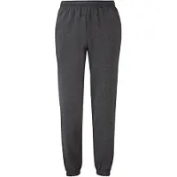 Fruit Of The Loom Uniseks Classic Heather Elastische zoom joggingbroek voor volwassenen (Donkere Heide)