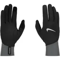 Nike Heren 2024 Pacer Midweight Hardloop Handschoenen (Zwart)