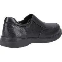 Hush puppies Heren Matthew Leren Instappers (Zwart)