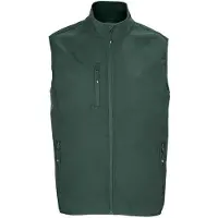 Sols Heren Falcon Softshell gerecyclede bodywarmer (Bosgroen)