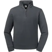 Russell athletic Russell Heren Authentieke Kwartier Ritssweatshirt (Konvooi Grijs)