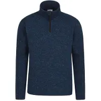 Mountain Warehouse Heren Idris II Half Zip Fleece Top (Marine)