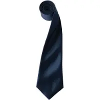 Premier Herensatineband (Smalblad) (Marine)