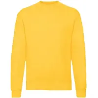 Fruit Of The Loom Heren Klassiek 80/20 Ingezet Sweatshirt (Zonnebloem)
