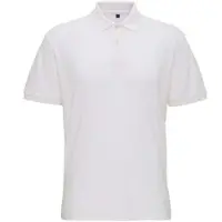 Asquith & Fox Heren Super Smooth Knit Polo Shirt (Wit)