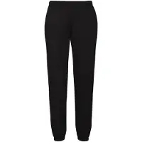 Fruit Of The Loom Heren klassieke joggingbroek met elastiek (Zwart)
