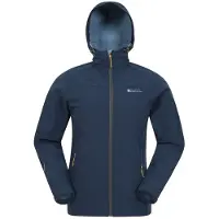 Mountain Warehouse Heren Exodus Waterdichte Soft Shell Jas (Blauw)