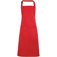 Premier Dames/Dames Kleuren Bipschort Met Zak / Werkkleding (Aardbeienrood)