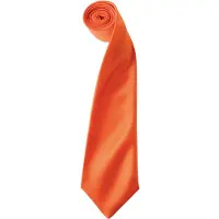 Premier Satijnen stropdas voor volwassenen (Oranje)