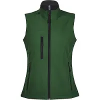 Sols Dames/dames Rallye Soft Shell Bodywarmer Jacket (Fles groen)