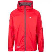 Trespass Volwassenen Unisex Qikpac Packaway Waterdicht Jasje (Rood)