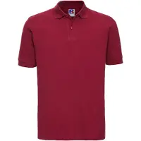 Russell athletic Russell Heren Klassiek Piqué Katoenen Polo Shirt (Klassiek rood)