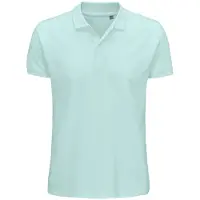 Sols Heren Planet Pique Organisch Poloshirt (Arctisch blauw)