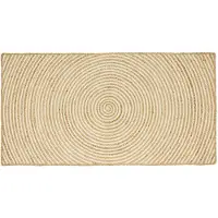 vidaXL Gebied Tapijt Wit 100 x 200 cm Jute