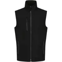 Regatta Heren Navigate Softshell 2-laags bodywarmer (Zwart/Seal Grijs)