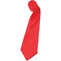 Premier Herensatineband (smal blad) (pakje van 2) (Aardbeienrood)