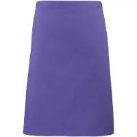 Premier Dames/Dames Mid-Length Apron (Pakket van 2) (Paars)