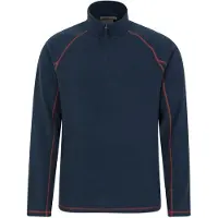 Mountain Warehouse Heren Ashbourne II Half Zip Fleece Top (Marine)
