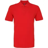 Asquith & Fox Heren Poloshirt met korte mouwen (Rood)