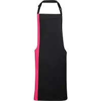 Premier Uniseks Contrast Werkkleding Schort (Pack of 2) (Zwart / Rood)