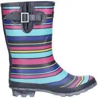 Cotswold Vrouwen/dames Paxford Elasticated Mid Calf Wellington Boot (Veelkleurig/Stripe)