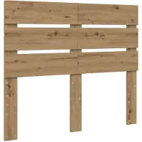 vidaXL Hoofdbord Artisan Eiken Bewerkt hout