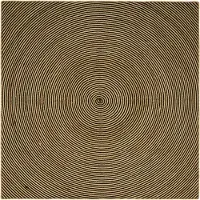 vidaXL Vloerkleden Zwart 200 x 200 cm Jute