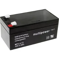 Multipower PB-12-3,4-4,8 Loodaccu 12 V 3.4 Ah Loodvlies (AGM) (b x h x d) 134 x 66.5 x 67 mm Kabelschoen 4.8 mm Onderhoudsvrij, Geringe zelfontlading,