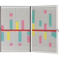 Nobo T-kaart planningset met vouwbaar frame (20 panelen, 54 sleuven)