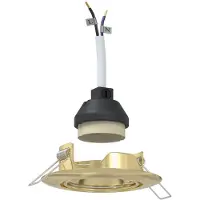 vidaXL Spotje 24 st Goud 9 x 9 x 2.5 cm Metaal