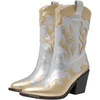 Buffalo Cowboylaarzen goud / zilver