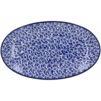 Bunzlau Castle Schaal Ovaal Indigo (12,5 x 21 cm)