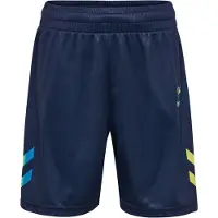 Hummel Sportbroek 'SHIMMER' enziaan / hemelsblauw / geel
