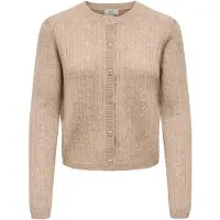 ONLY Gebreid vest 'JDYApril' bruin