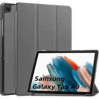Mobigear Tablethoes geschikt voor Samsung Galaxy Tab A11 Hoes | Tri-Fold Bookcase - Grijs