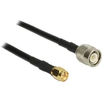 DeLOCK SMA (m) - TNC (m) kabel - CFD200/RF200 - 50 Ohm / zwart - 7,5 meter
